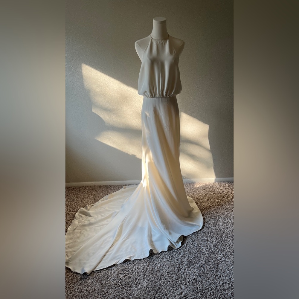 Nico by Alexandra Grecco | Silk Bridal Gown Size 10 Discontinued Rare